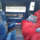 I am not sure if those are foot rest or jump seats? That red throw though, ewww...